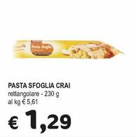 Offerta per Crai - Pasta Sfoglia a 1,29€ in Crai