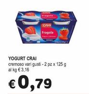Offerta per Crai - Yogurt a 0,79€ in Crai