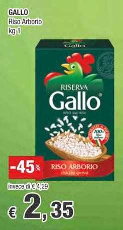 Offerta per Gallo - Riso Arborio a 2,35€ in Crai