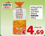 Offerta per Farser - Sfogliette Salate Guttiau Snack a 4,69€ in Crai