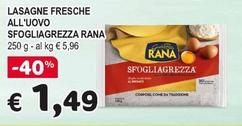 Offerta per  Rana - Lasagne Fresche All'Uovo Sfogliagrezza a 1,49€ in Crai