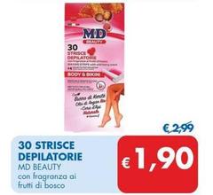 Offerta per Md Beauty - 30 Strisce Depilatorie a 1,9€ in MD