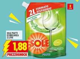Offerta per Sole - Piatti Ecoricarica a 1,88€ in Risparmio Casa