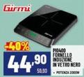 Offerta per Girmi - P10400 Fornello Induzione In Vetro Nero a 44,9€ in Risparmio Casa