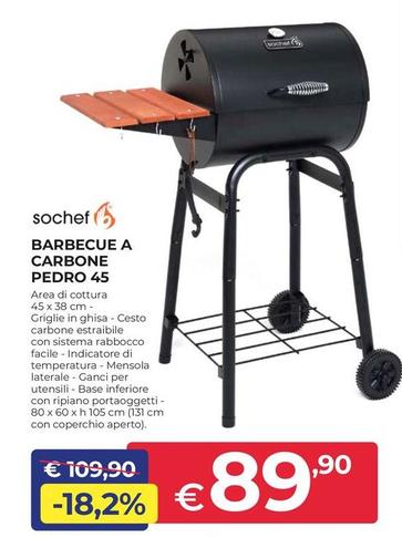 Offerta per Sochef - Barbecue A Carbone Pedro 45 a 89,9€ in Progress