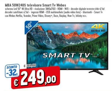Offerta per Miia - 50W240S Televisore Smart Tv Webos a 249€ in A&O