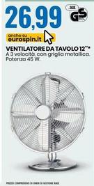 Offerta per Ventilatore Da Tavolo 12 a 26,99€ in Eurospin