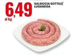 Offerta per Salsiccia Sottile/Luganega a 6,49€ in Eurospin