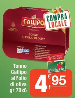 Offerta per Callipo - Tonno All'olio Di Oliva a 4,95€ in Crai