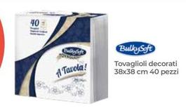Offerta per Bulkysoft - Tovaglioli Decorati 38x38 Cm 40 Pezzi a 0,99€ in Portobello