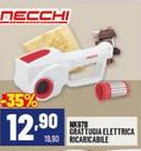Offerta per Necchi - NK97B Grattugia Elettrica Ricaricabile a 12,9€ in Risparmio Casa