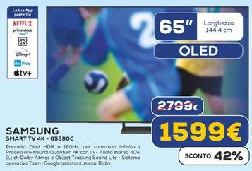 Offerta per Samsung - Smart TV 4K-65S90C a 1599€ in Euronics