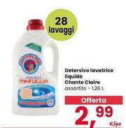 Offerta per Chanteclair - Detersivo Lavatrice Liquido a 2,99€ in Interspar