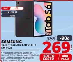 Offerta per Samsung - Tablet Galaxy Tab S6 Lite SM-P620 a 269€ in Comet