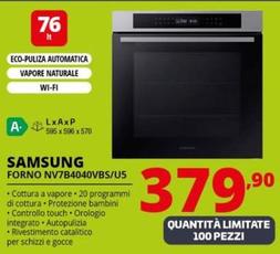Offerta per Samsung - Forno NV7B4040VBS/U5 a 379,9€ in Comet