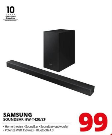 Offerta per Samsung - Soundbar HW-T420/ZF a 99€ in Comet