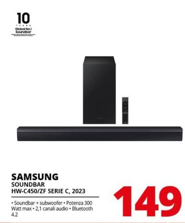 Offerta per Samsung - Soundbar HW-C450/ZF Serie C, 2023 a 149€ in Comet