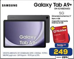 Offerta per Samsung - Galaxy Tab A9+ SM-X216BZAAEU a 249€ in Euronics