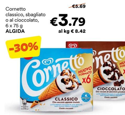 Offerta per Algida - Cornetto Classico, Sbagliato O Al Cioccolato a 3,79€ in Unes