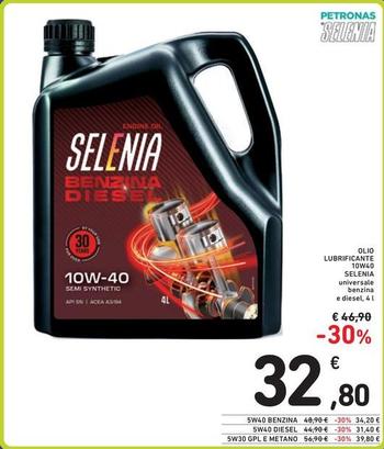 Offerta per Selenia - Olio Lubrificante 10W40 a 32,8€ in Spazio Conad