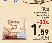 Offerta per Mulino Bianco - Piadelle Toast a 1,59€ in Spazio Conad