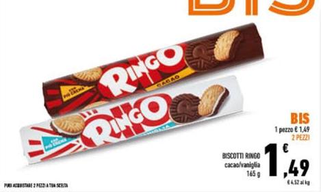 Offerta per Pavesi - Biscotti Ringo a 1,49€ in Conad City