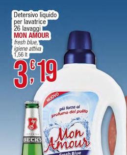 Offerta per Mon Amour - Detersivo Liquido Per Lavatrice a 3,19€ in Sidis
