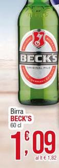 Offerta per Becks - Birra a 1,09€ in Sidis