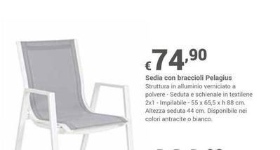 Offerta per Sedia Con Braccioli Pelagius a 74,9€ in Progress