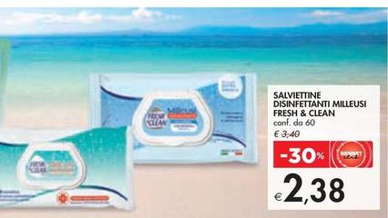 Offerta per Fresh & Clean - Salviettine Disinfettanti Milleusi a 2,38€ in Bennet