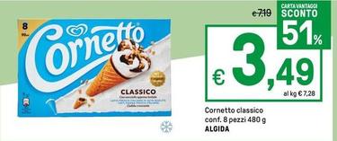 Offerta per Algida - Cornetto Classico a 3,49€ in Iper La grande i