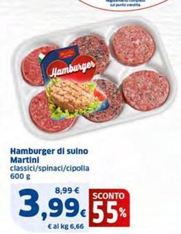 Offerta per Martini Alimentare - Hamburger Di Suino a 3,99€ in Sigma