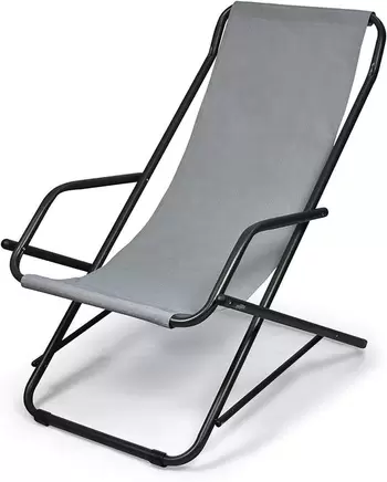 Offerta per Sdraio da giardino basculante, poltrona dondolino da esterno, seduta in texitelene colore grigio Tomaino a 41€ in Brico Bravo
