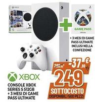 Offerta per Microsoft - Console Xbox Series S 512Gb + 3 Mesi Di Game Pass Ultimate a 249€ in Expert