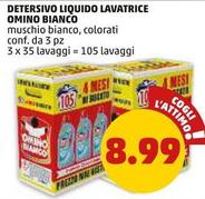 Offerta per Omino Bianco - Detersivo Liquido Lavatrice a 8,99€ in PENNY