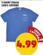 Offerta per T-Shirt Italia 100% Cotone a 4,99€ in PENNY