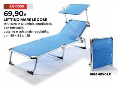 Offerta per Le Cose - Lettino Mare a 69,9€ in Ipercoop