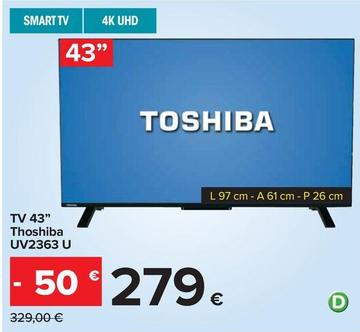 Offerta per Smart tv a 279€ in Carrefour Ipermercati