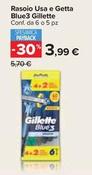 Offerta per Gillette - Rasoio Usa E Getta Blue3 a 3,99€ in Carrefour Market