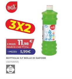 Offerta per Sun & Sport - Bottiglia 1Lt Bolle Di Sapone a 5,99€ in Toys Center