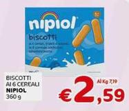 Offerta per  Nipiol - Biscotti Ai 6 Cereali  a 2,59€ in Crai