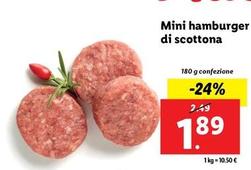Offerta per Mini Hamburger Di Scottona a 1,89€ in Lidl