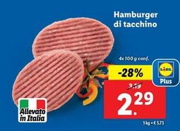 Offerta per Hamburger Di Tacchino a 2,29€ in Lidl