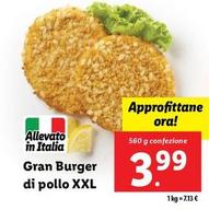 Offerta per Gran Burger Di Pollo XXL a 3,99€ in Lidl