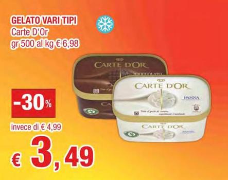 Offerta per Carte D'Or - Gelato a 3,49€ in Crai