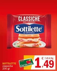 Offerta per  Sottilette - Classiche  a 1,49€ in Crai