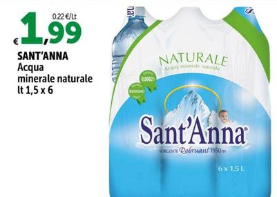 Offerta per Sant'anna - Acqua Minerale Naturale a 1,99€ in Carrefour Express