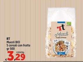 Offerta per RT - Muesli Bio 5 Cereali Con Frutta a 3,29€ in Carrefour Express