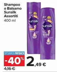 Offerta per Sunsilk - Shampoo O Balsamo a 2,49€ in Carrefour Express