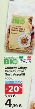 Offerta per Carrefour - Crunchy Crispy Bio a 4,39€ in Carrefour Express